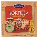 Santa Maria Super soft medium Tortilla Corn & Wheat 8 Medium 336 g