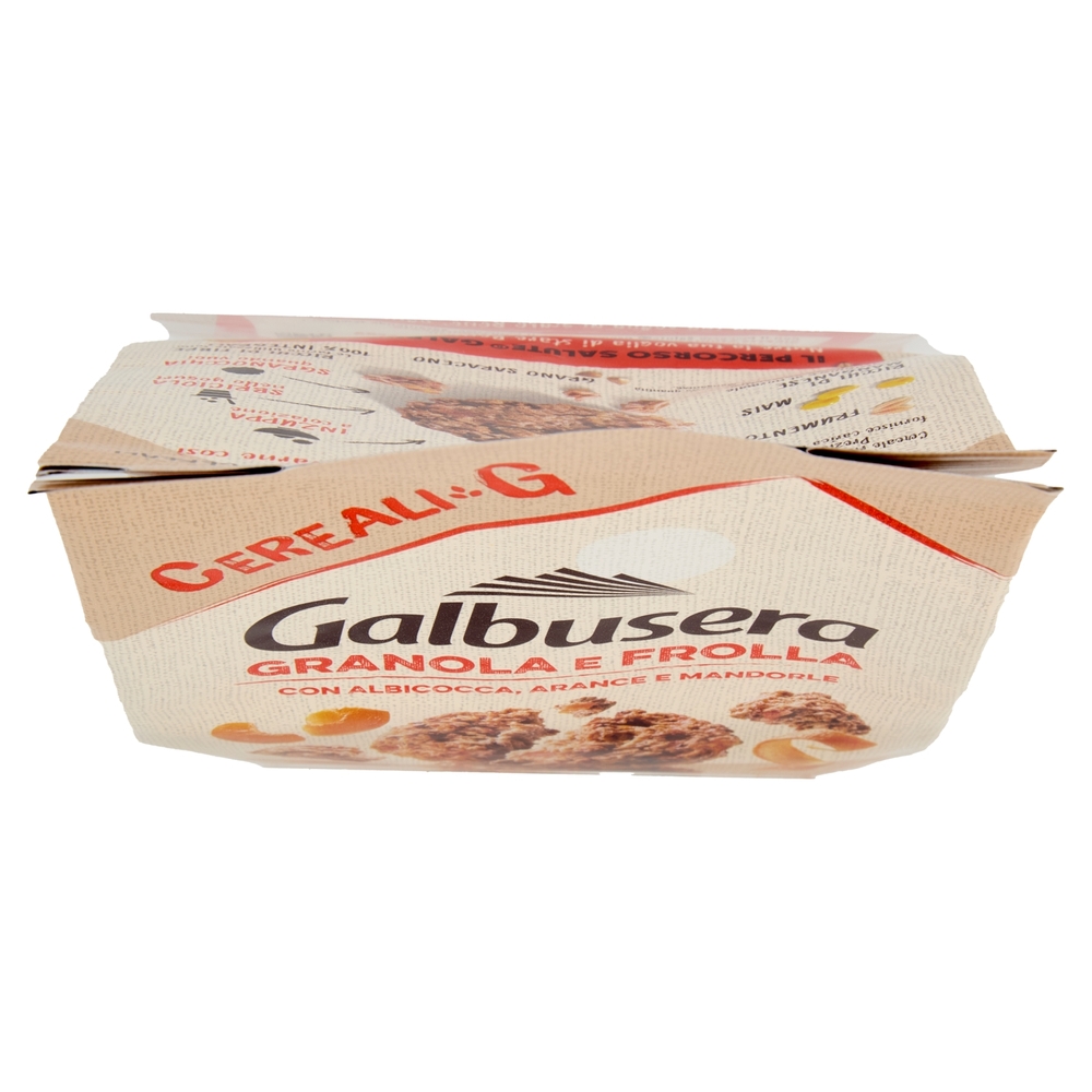 Galbusera Cereali G Granola e Frolla con Albicocca, Arance e Mandorle 300 g