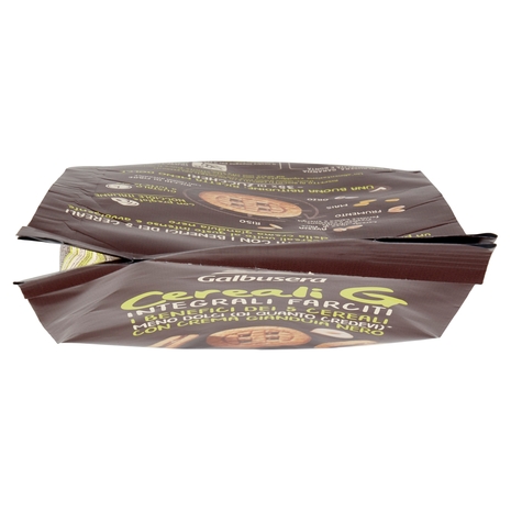 Galbusera Cereali G Integrali Farciti con Crema Gianduia Nero 250 g