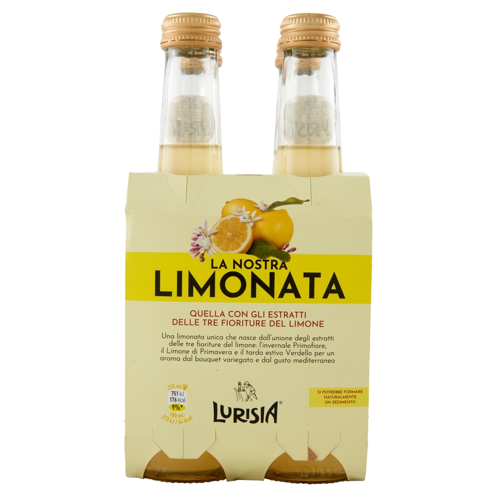 Lurisia la Nostra Limonata confezione 4 x 275 ml