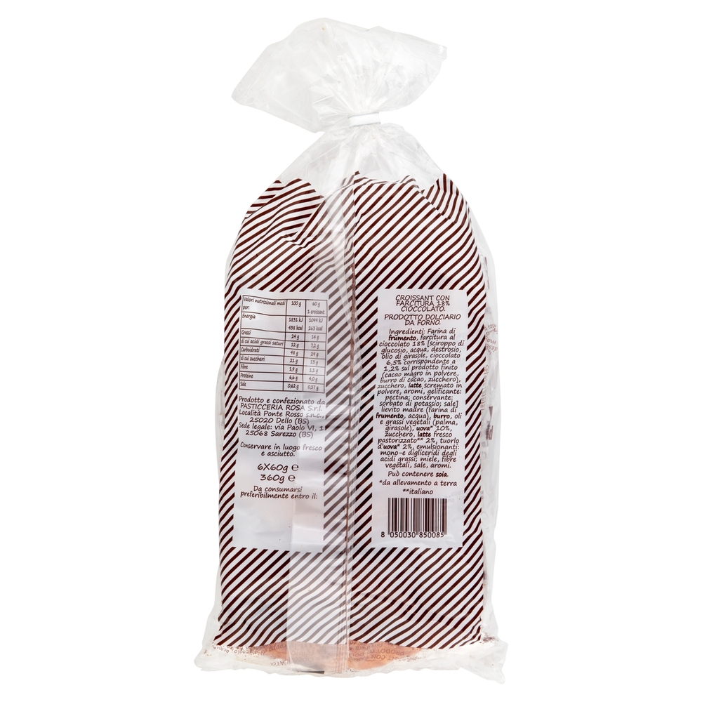 Pasticceria Rosa Croissant Cioccolato 6 x 60 g