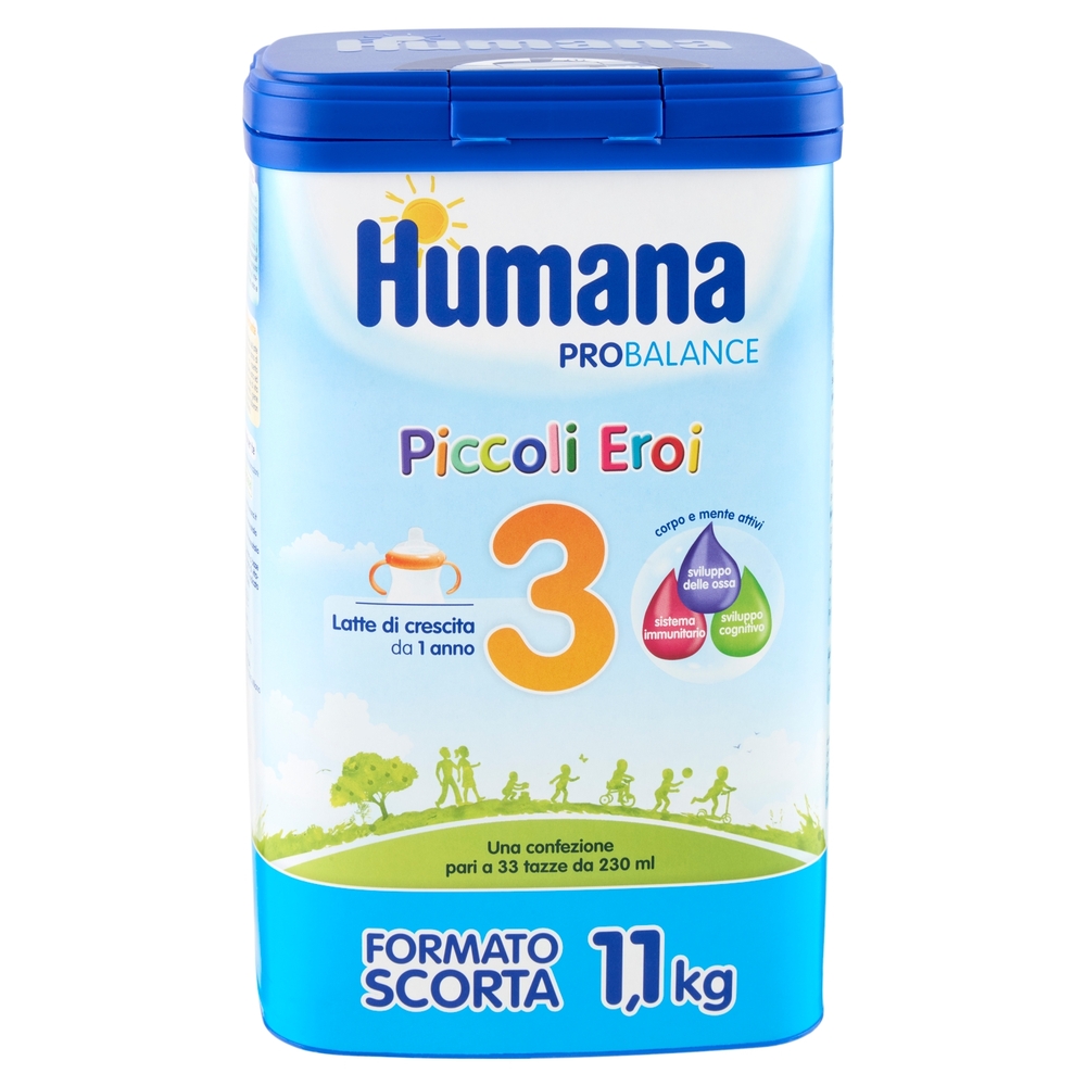 Humana Probalance Piccoli Eroi 3 Latte di crescita 1100 g