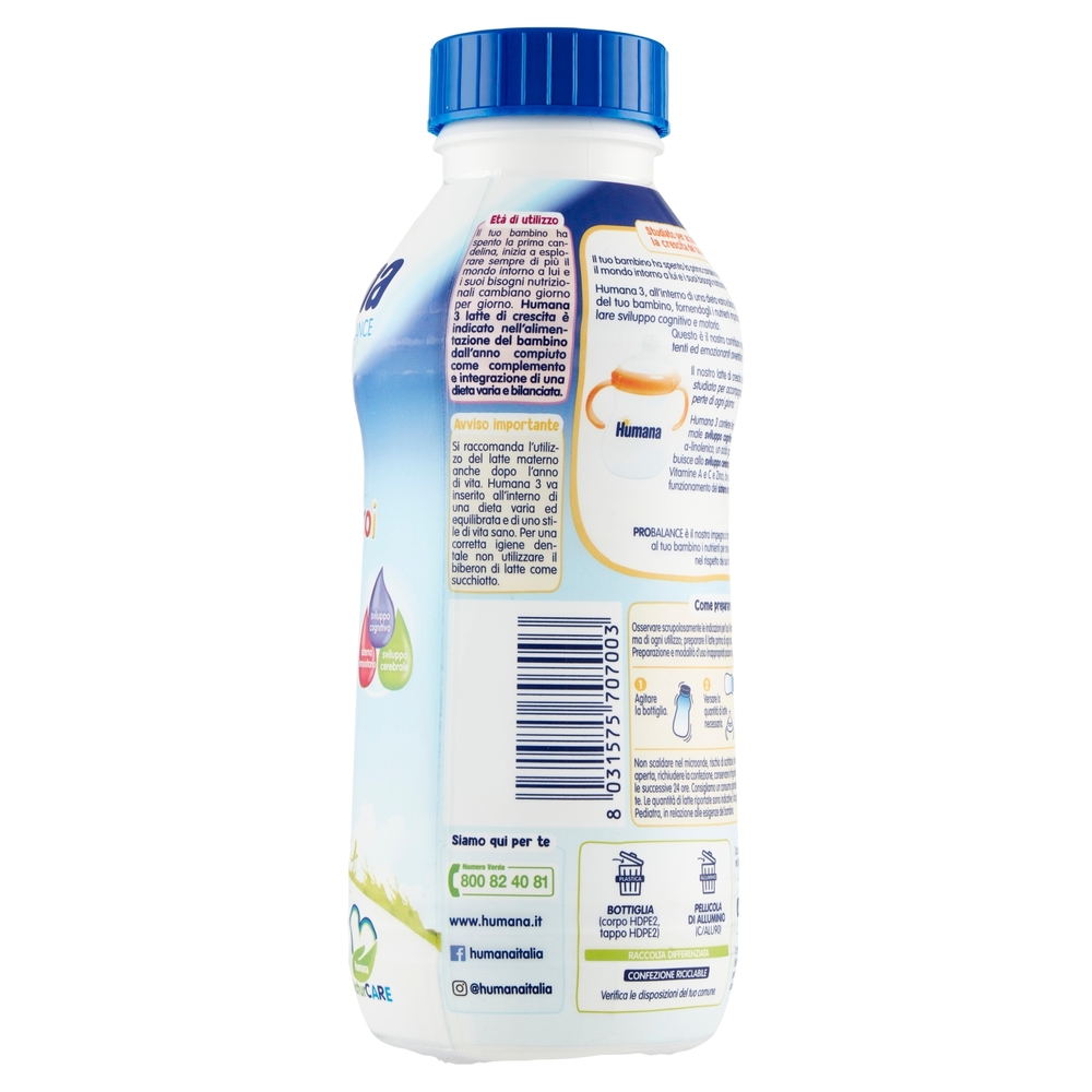 Humana Probalance Piccoli Eroi 3 Latte di crescita 470 ml