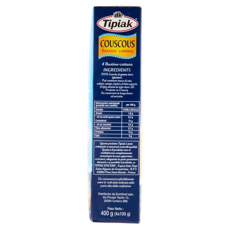 Tipiak Couscous Bustine-cottura 4 x 100 g