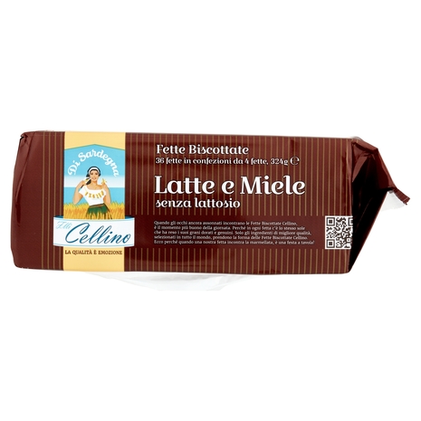 F.lli Cellino Fette Biscottate Latte e Miele senza lattosio 324 g