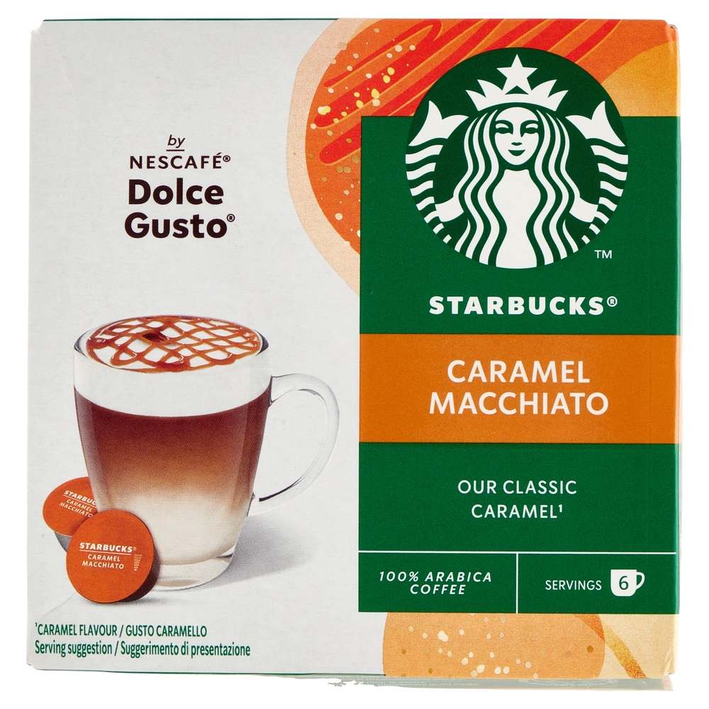 STARBUCKS Caramel Macchiato by Nescafé Dolce Gusto Latte Macchiato al caramello 12 capsule 127,8 g