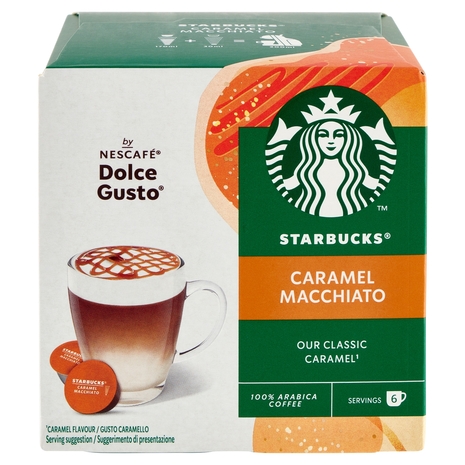 STARBUCKS Caramel Macchiato by Nescafé Dolce Gusto Latte Macchiato al caramello 12 capsule 127,8 g