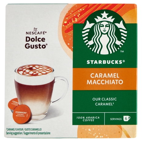 STARBUCKS Caramel Macchiato by Nescafé Dolce Gusto Latte Macchiato al caramello 12 capsule 127,8 g