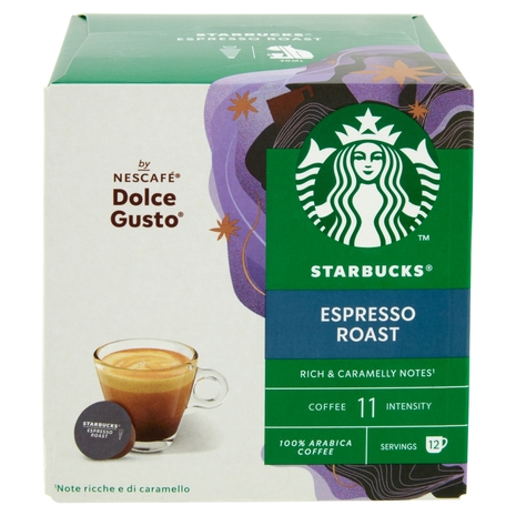 STARBUCKS Espresso Roast by Nescafé Dolce Gusto Caffè espresso 12 capsule 66 g