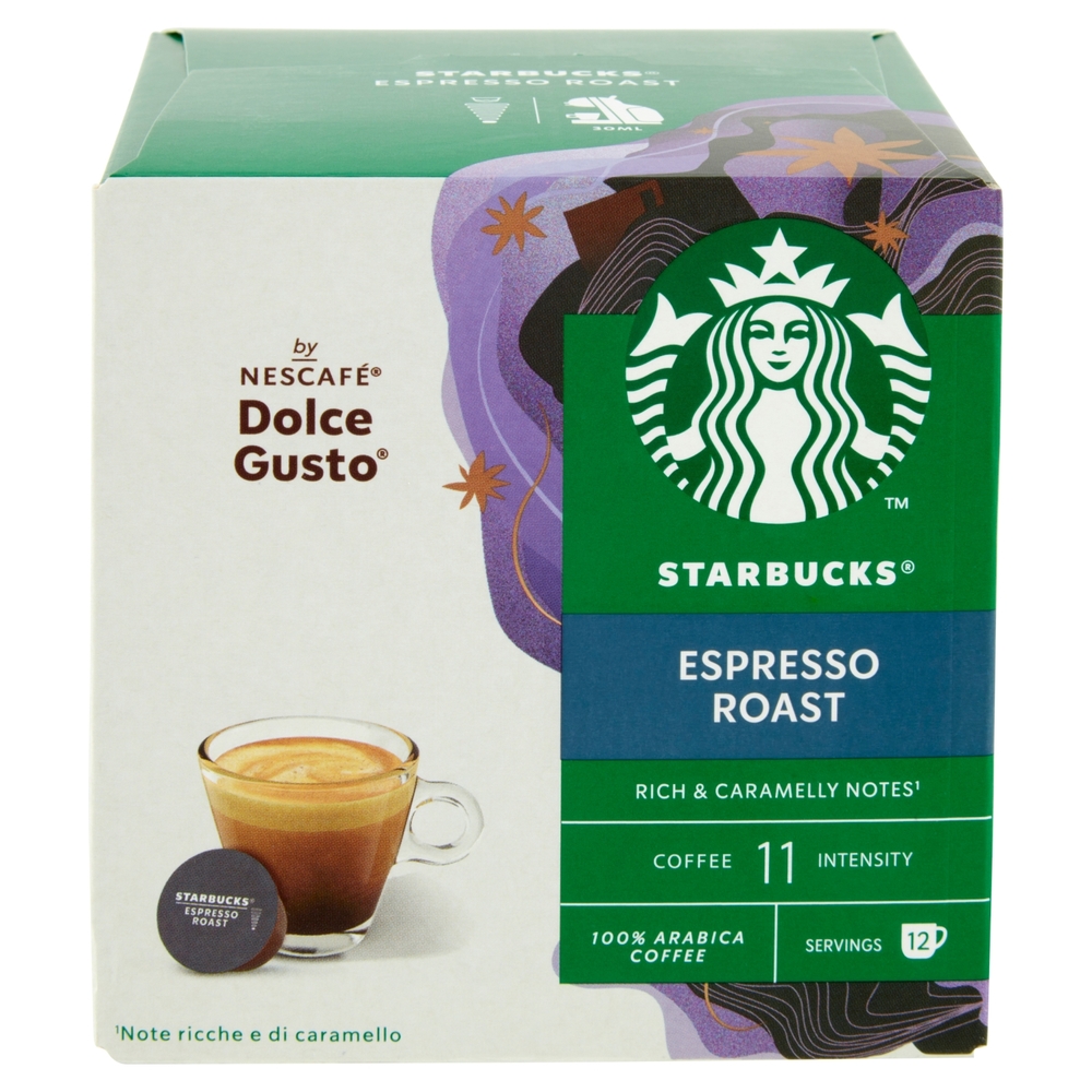 STARBUCKS Espresso Roast by Nescafé Dolce Gusto Caffè espresso 12 capsule 66 g