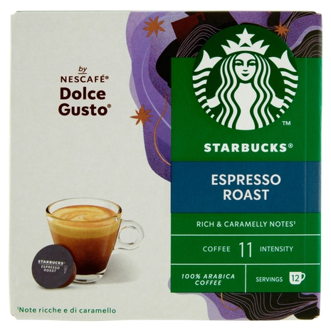 STARBUCKS Espresso Roast by Nescafé Dolce Gusto Caffè espresso 12 capsule 66 g