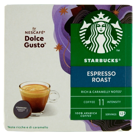 STARBUCKS Espresso Roast by Nescafé Dolce Gusto Caffè espresso 12 capsule 66 g