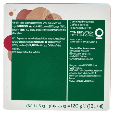 STARBUCKS Cappuccino by Nescafé Dolce Gusto Cappuccino 12 capsule 120 g
