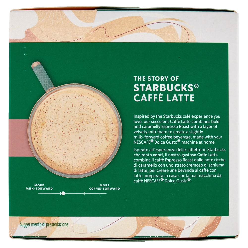 STARBUCKS Caffè Latte by Nescafé Dolce Gusto Caffè latte 12 capsule 121,2 g