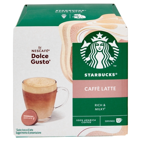 STARBUCKS Caffè Latte by Nescafé Dolce Gusto Caffè latte 12 capsule 121,2 g