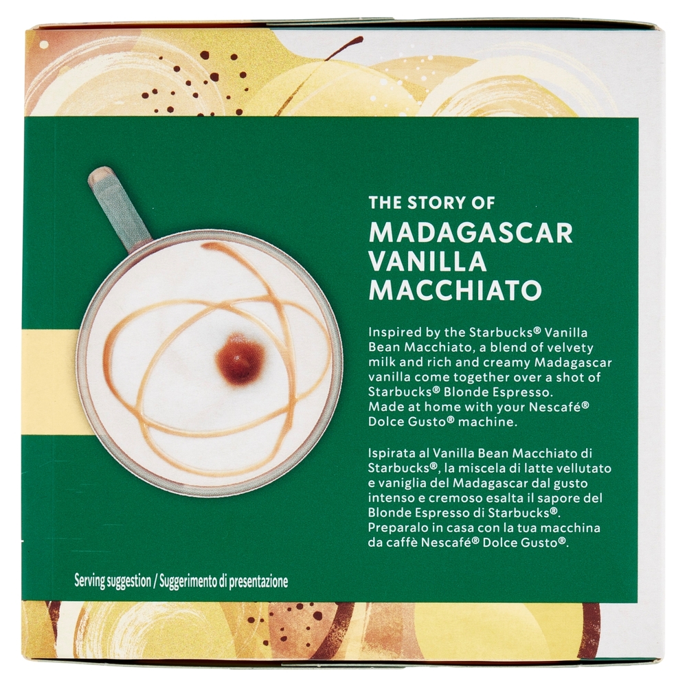 STARBUCKS Madagascar Vanilla Macchiato by Nescafé Dolce Gusto Macchiato vaniglia 12 capsule 132 g