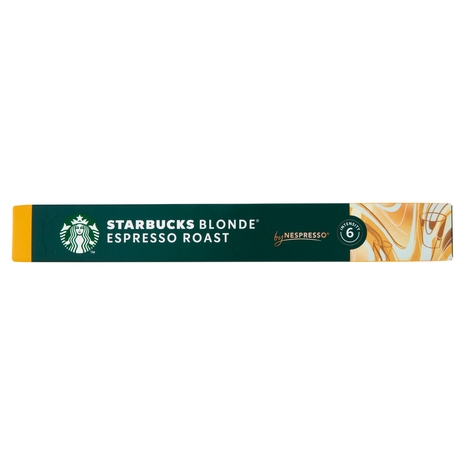STARBUCKS Blonde Espresso Roast by Nespresso Caffè espresso 10 capsule 53 g