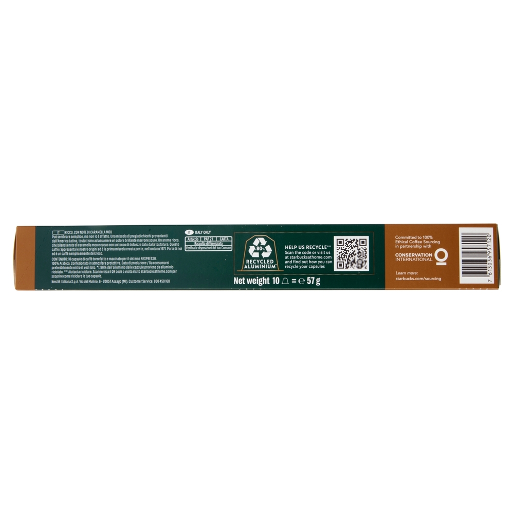 STARBUCKS House Blend by Nespresso Caffè lungo 10 capsule 57 g