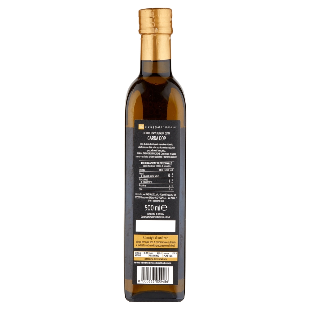 Olio Extra Vergine di Oliva Garda DOP Il Viaggiator Goloso