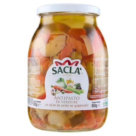 Saclà Antipasto di Verdure in olio di semi di girasole 950 g