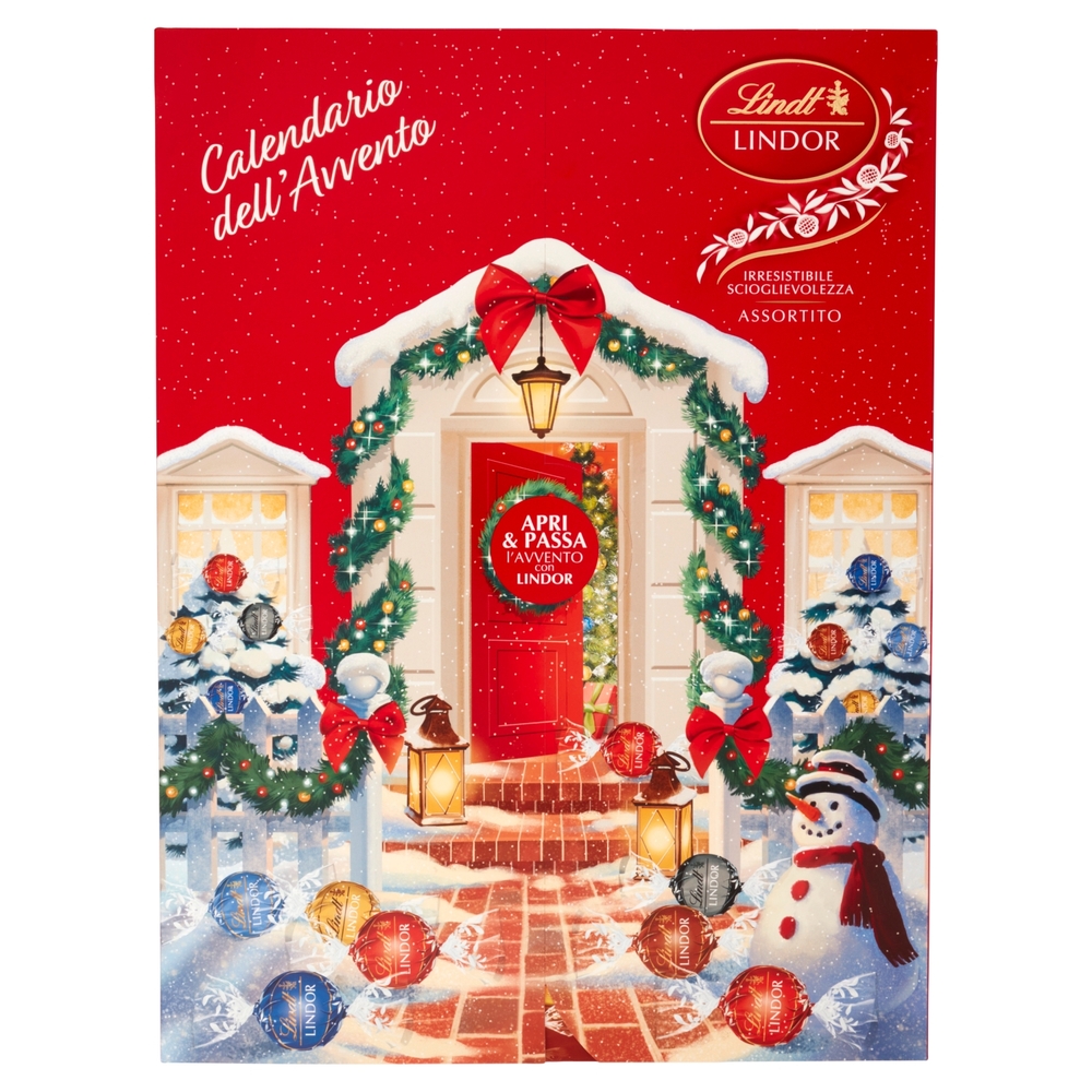 Lindt Calendario avvento Lindor Cioccolatini assortiti 299 g