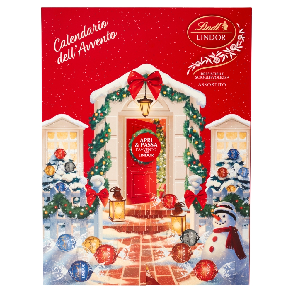 Lindt Calendario avvento Lindor Cioccolatini assortiti 299 g