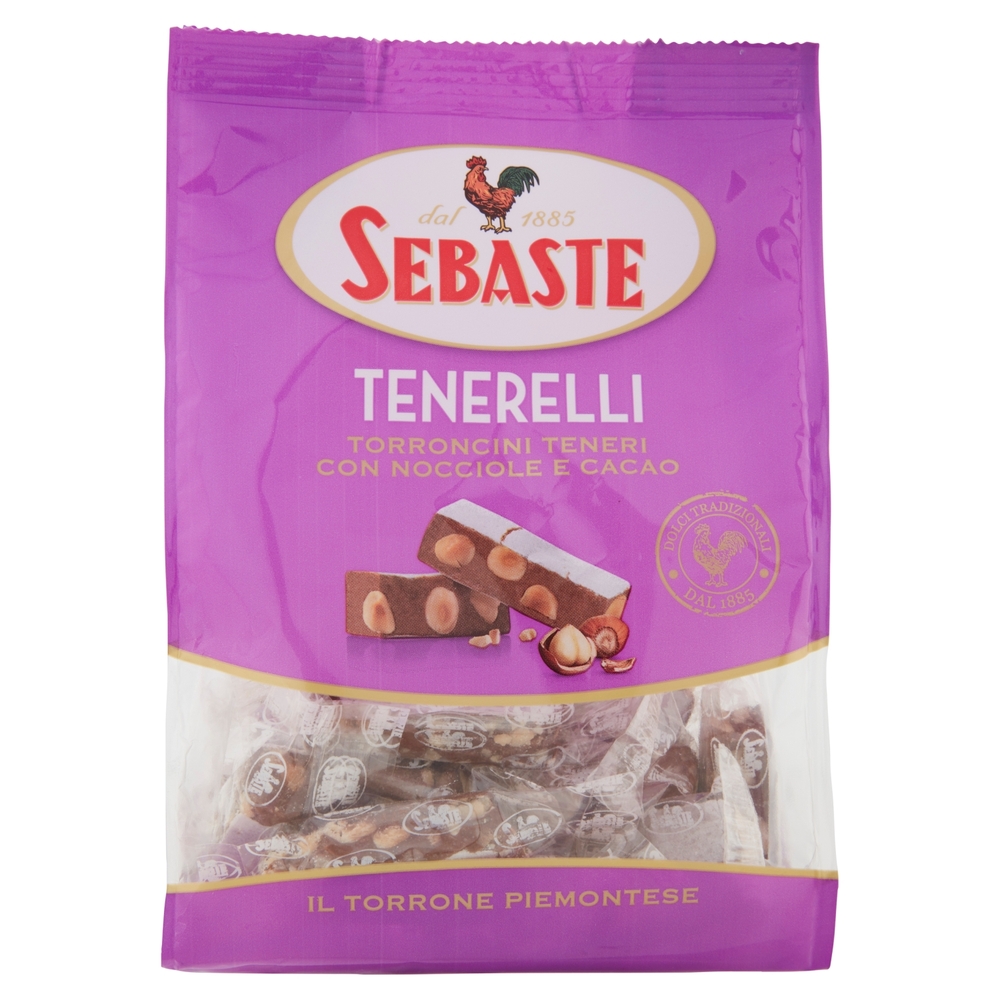 Sebaste Tenerelli Torroncini Teneri con Nocciole e Cacao 180 g