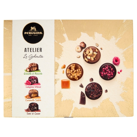 PERUGINA Atelier le Golosità Cioccolatini Assortiti Scatola Regalo Natale 186g