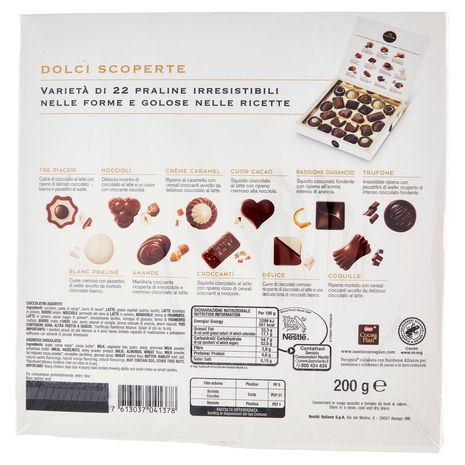 PERUGINA Dolci Scoperte Cioccolatini Assortiti scatola regalo 200 g