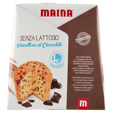Maina Senza Lattosio Panettone al Cioccolato 750 g