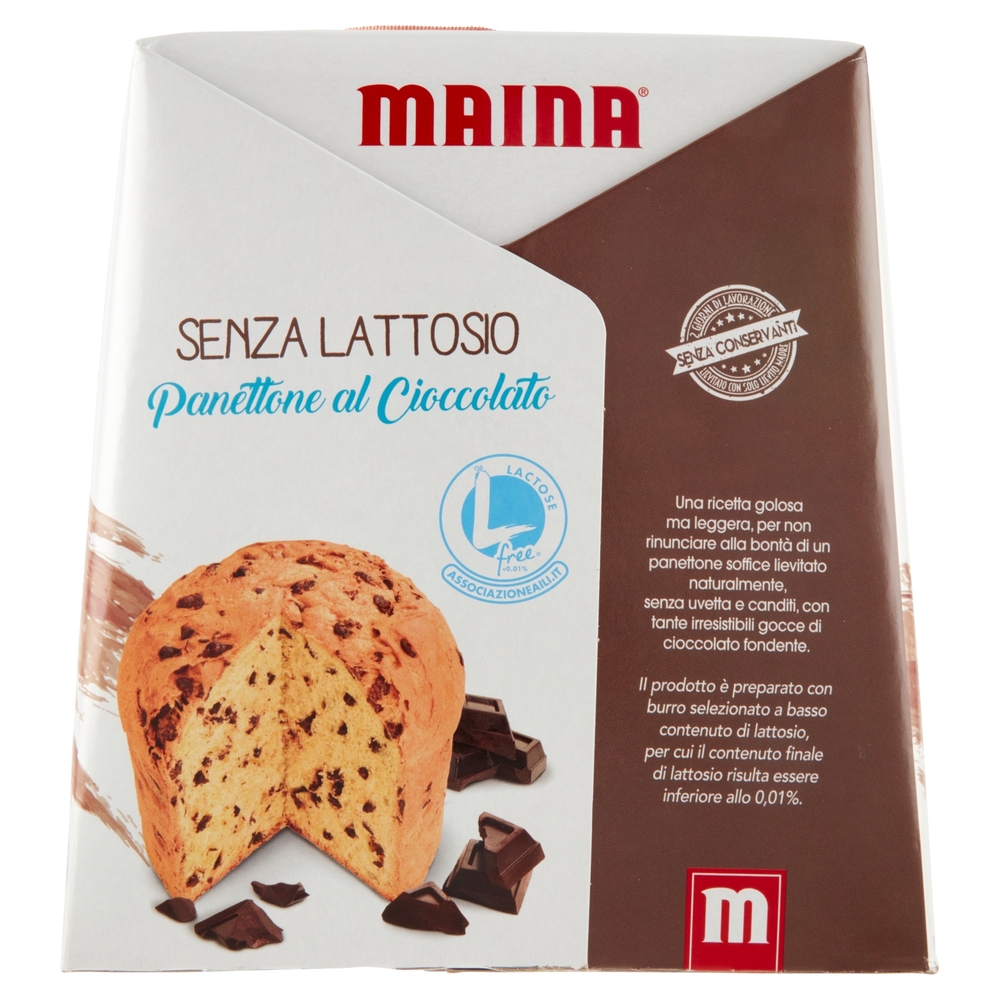 Maina Senza Lattosio Panettone al Cioccolato 750 g