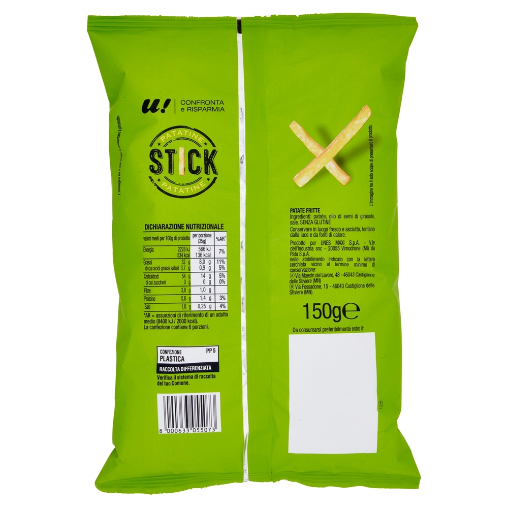 Patatine Stick U! Confronta e Risparmia