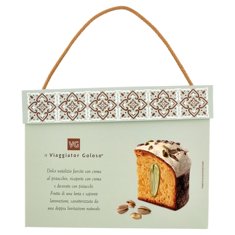 Panettone Farcito con Crema al Pistacchio Il Viaggiator Goloso