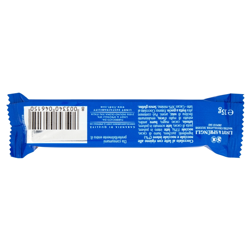 Lindt Barretta Snack Cioccolato al latte Cioccolato con nocciole 35 g