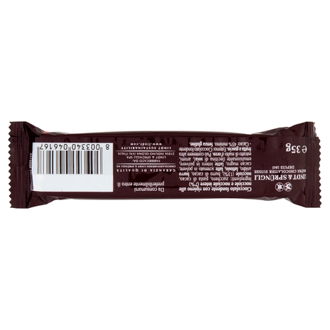 Lindt Barretta Snack Cioccolato Fondente Cioccolato con nocciole 35 g