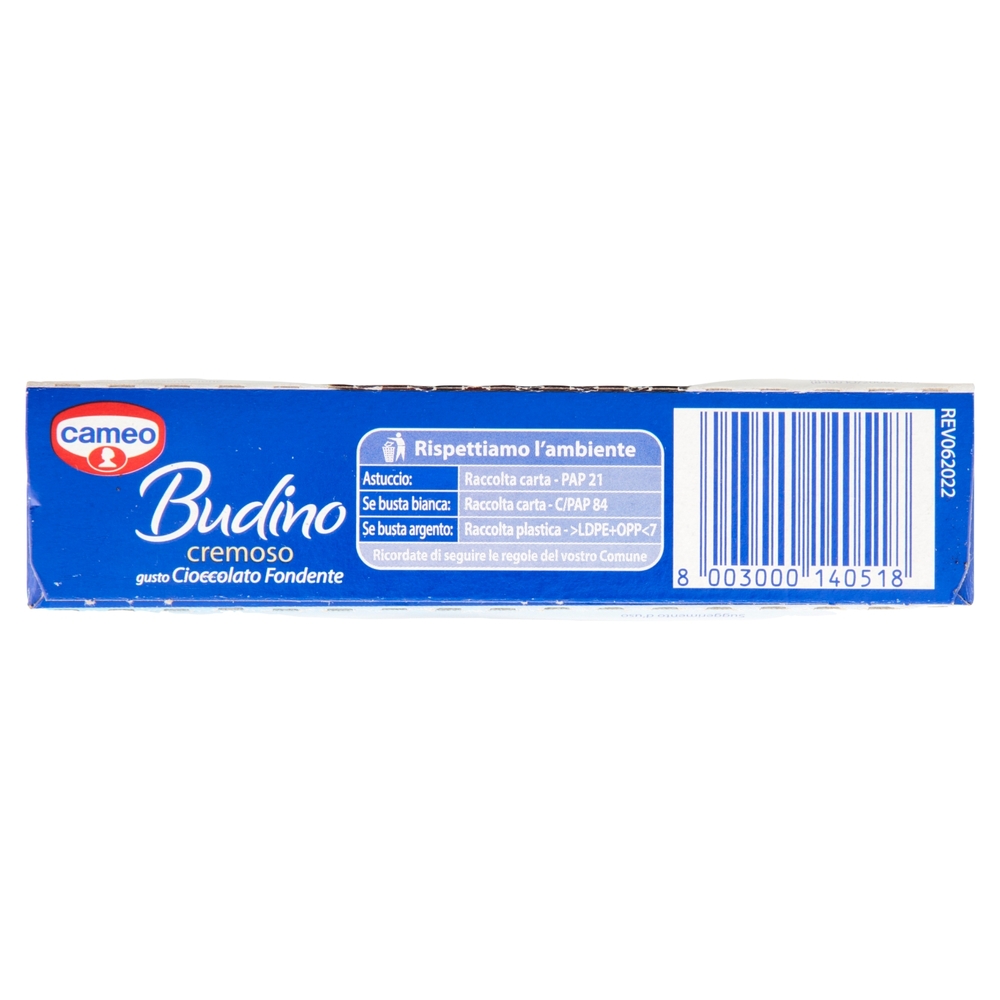 cameo Preparato per Budino cremoso gusto Cioccolato Fondente 2 x 88 g