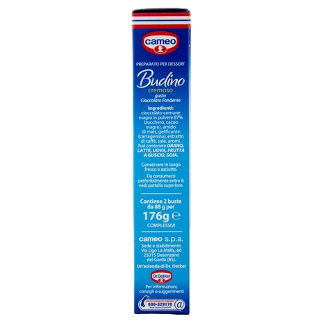 cameo Preparato per Budino cremoso gusto Cioccolato Fondente 2 x 88 g