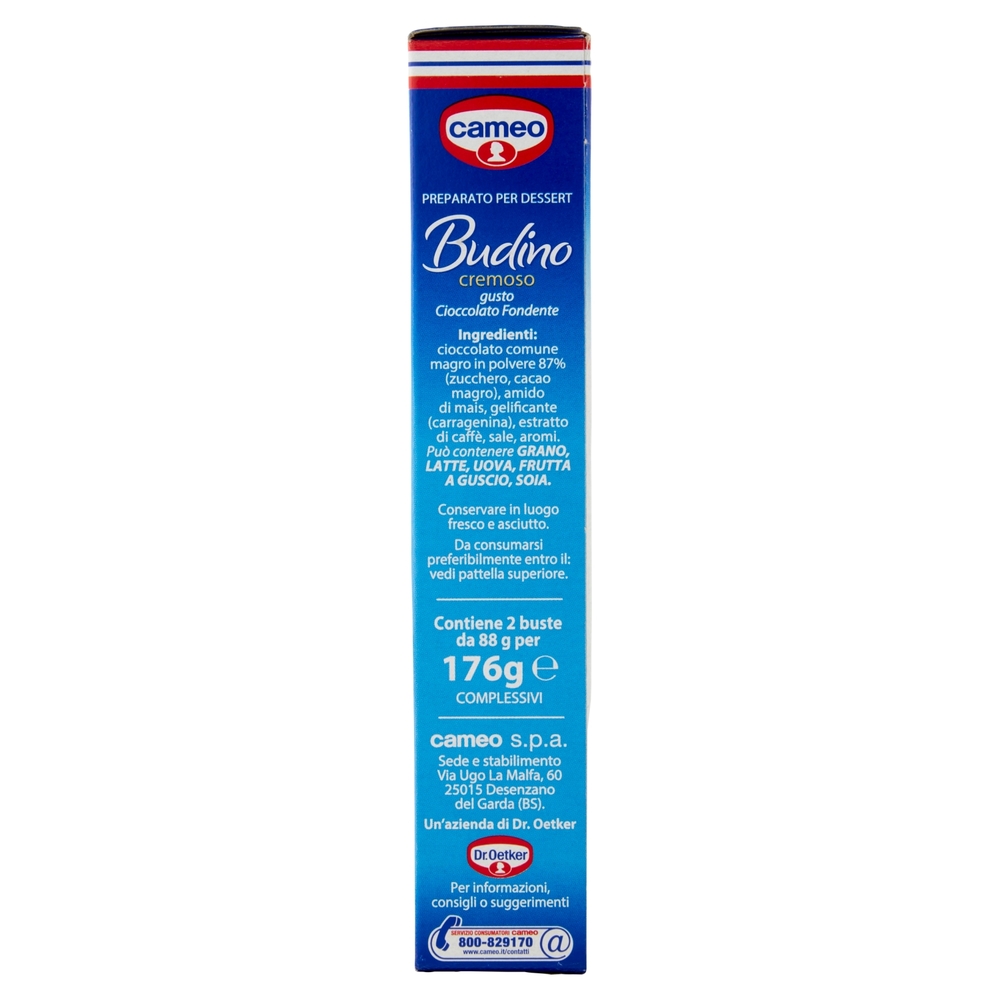 cameo Preparato per Budino cremoso gusto Cioccolato Fondente 2 x 88 g