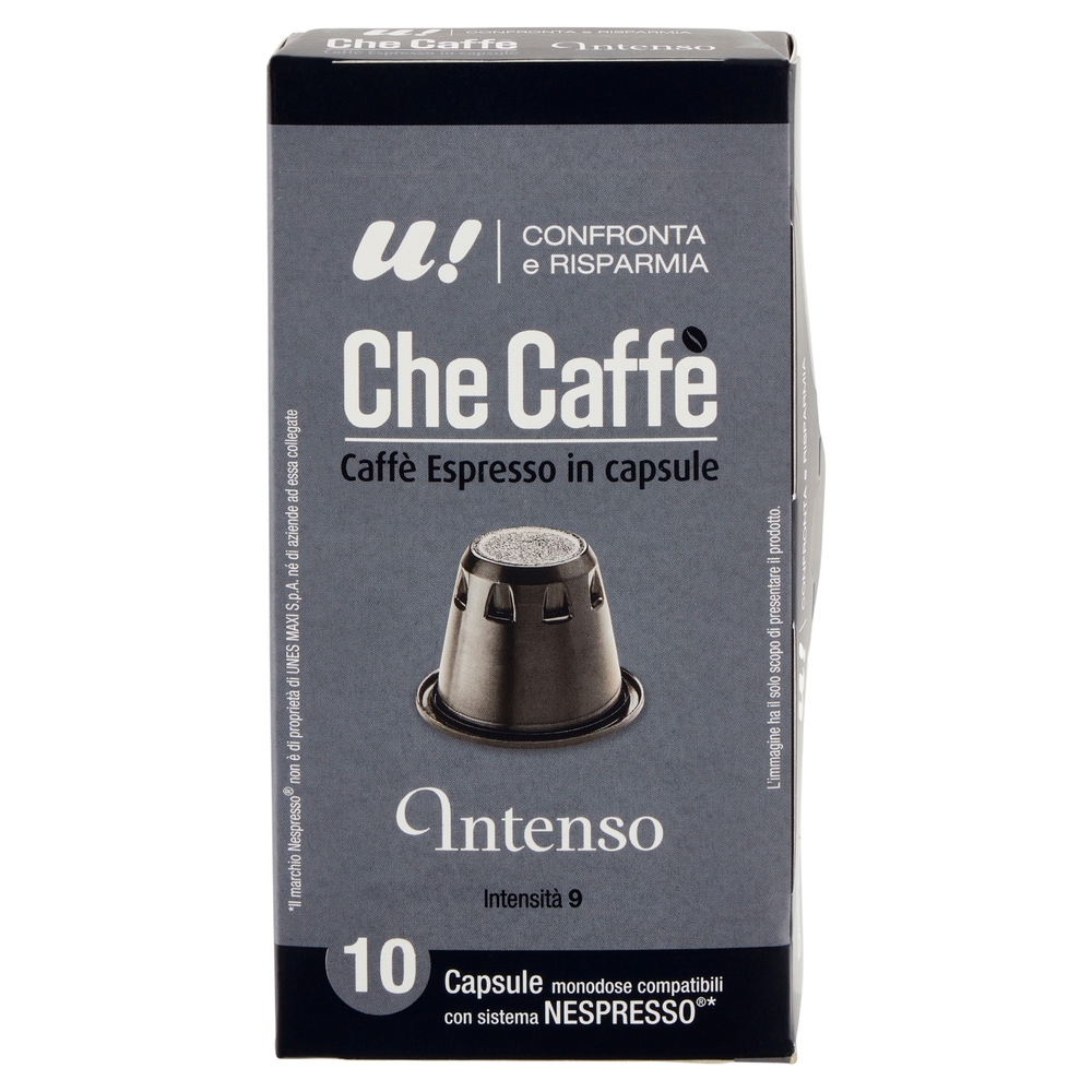 10 Capsule Che Caffè Intenso Monodose Nespresso U! Confronta e Risparmia