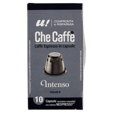 10 Capsule Che Caffè Intenso Monodose Nespresso U! Confronta e Risparmia