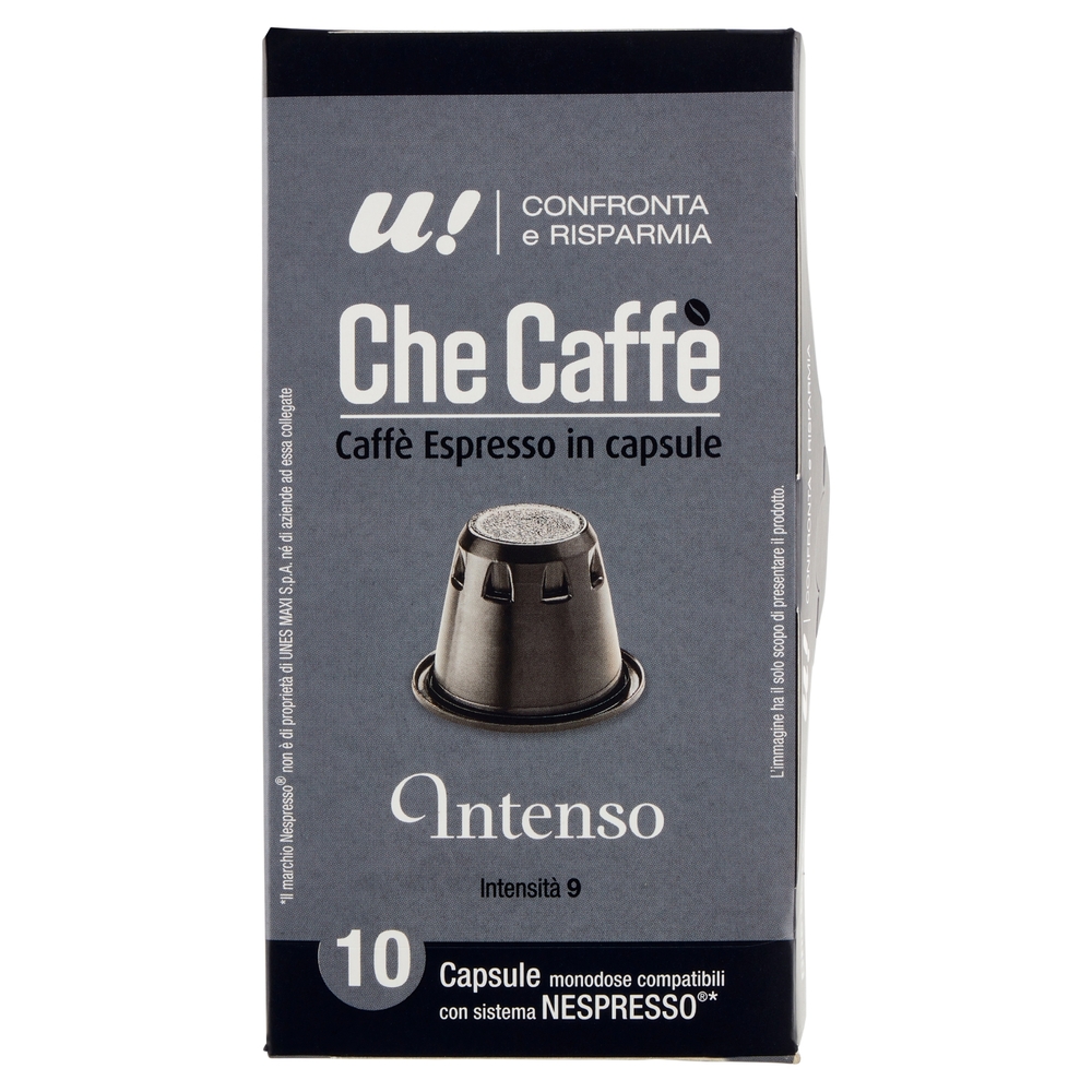 10 Capsule Che Caffè Intenso Monodose Nespresso U! Confronta e Risparmia