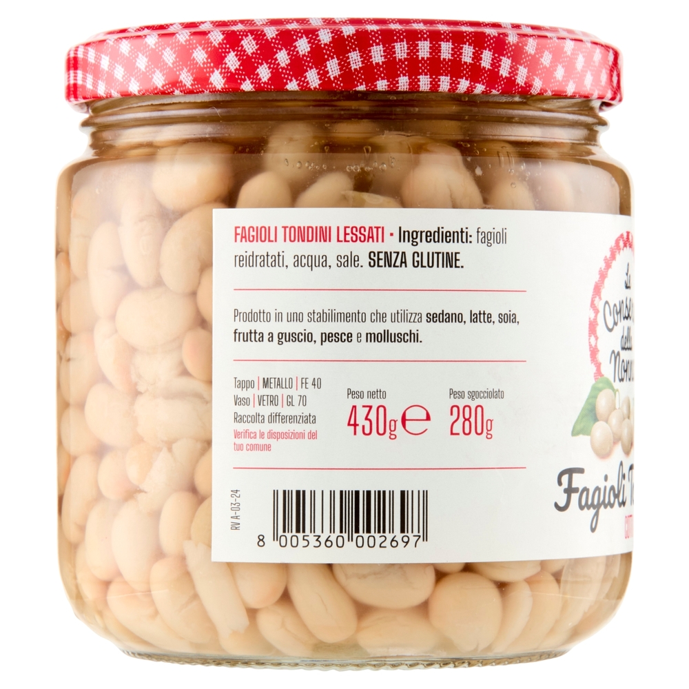 Le Conserve della Nonna Fagioli tondini 430 g