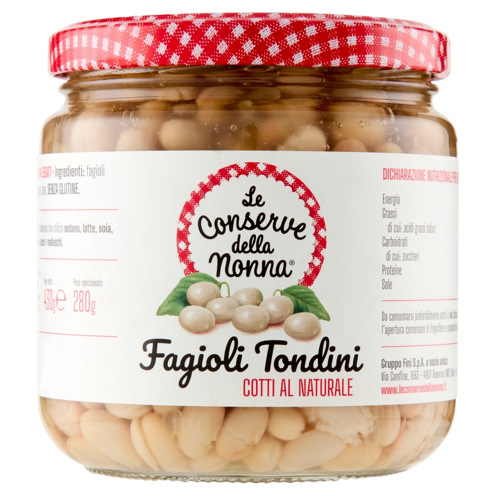 Le Conserve della Nonna Fagioli tondini 430 g