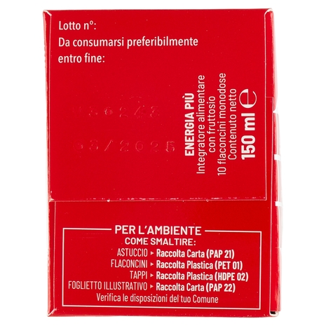 equilibra Energia Più Metabolismo Energetico 10 Flaconi Monodose 150 ml