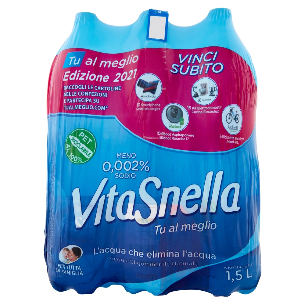 Vitasnella Acqua Oligominerale Naturale 6 x 1,5 L