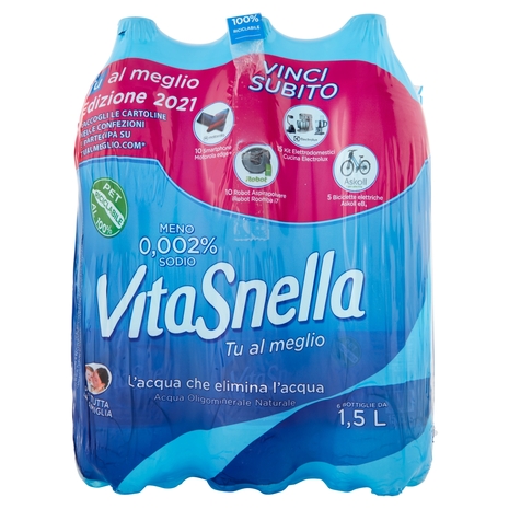 Vitasnella Acqua Oligominerale Naturale 6 x 1,5 L