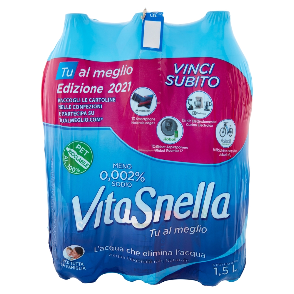Vitasnella Acqua Oligominerale Naturale 6 x 1,5 L