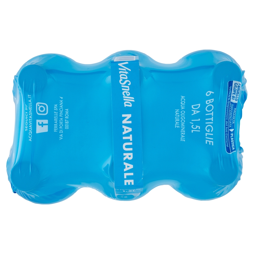 Vitasnella Acqua Oligominerale Naturale 6 x 1,5 L