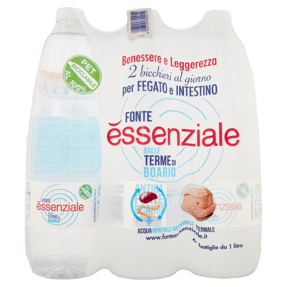 Fonte essenziale Acqua Minerale Naturale Termale 6 x 1 L