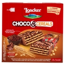 Loacker Choco & Cereals Barrette di Wafer e Cioccolato al Latte con crema al Cioccolato 25gx4